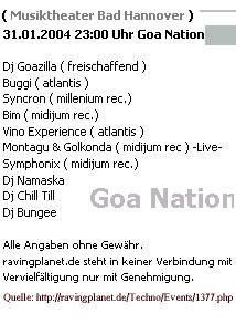 Goanation im Bad